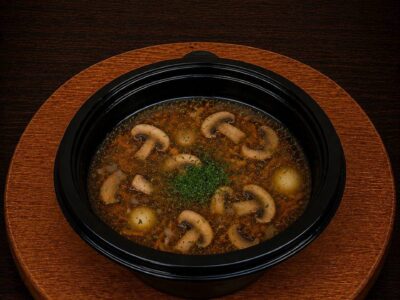 Грибний суп з печериць